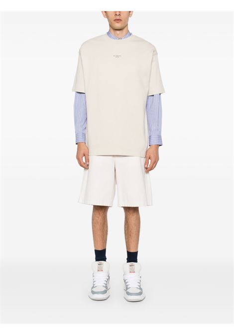 T-shirt le t-shirt slogan in beige Drole de monsieur - uomo DROLE DE MONSIEUR | PERMTS202CO002MT
